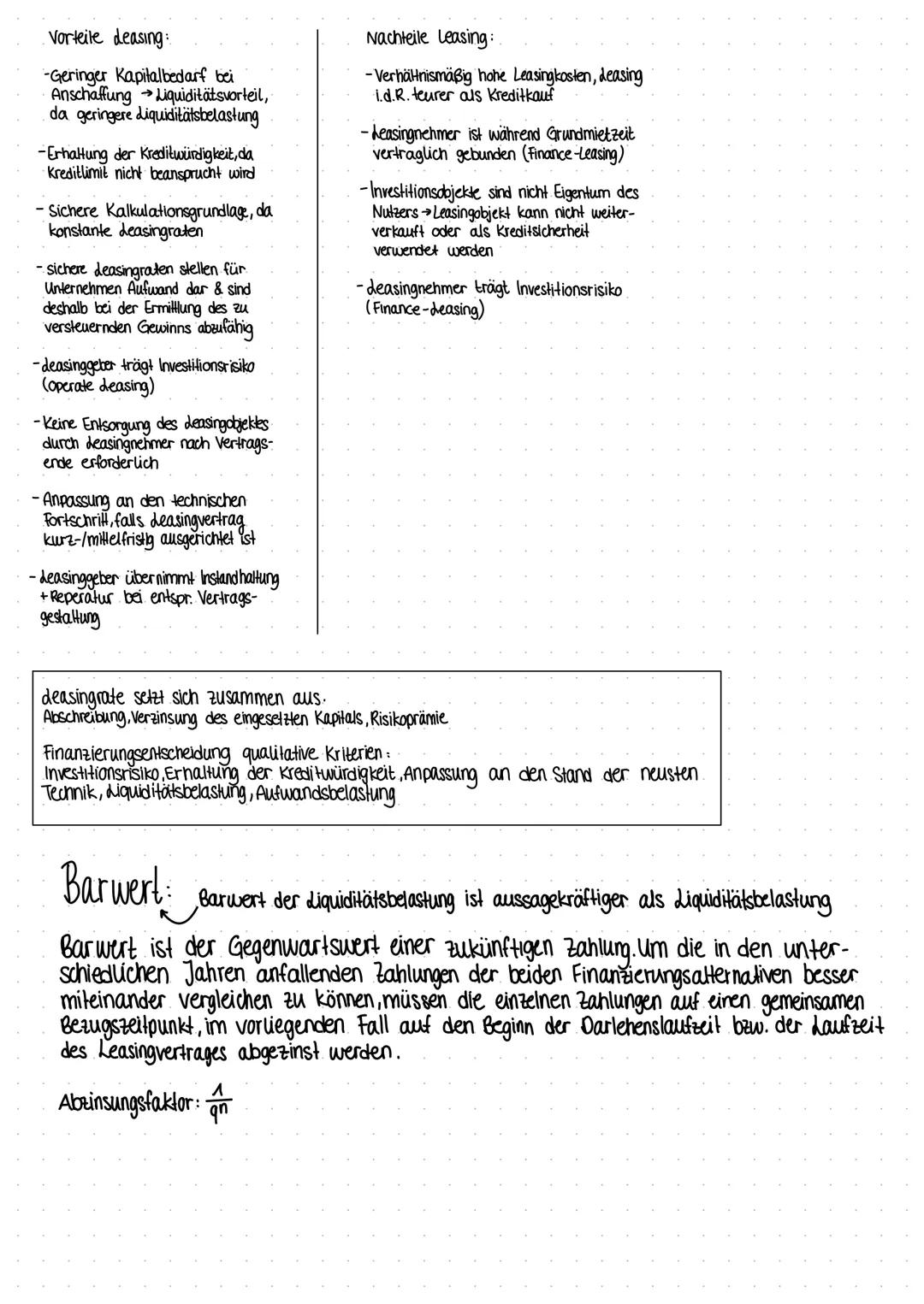 -„mieten, pachten"

Adeasing

-Beim Leasing räumt ein Leasinggeber einem
Leasingnehmer für eine bestimmte Zeit ein
Nutzungsrecht an einem Wi