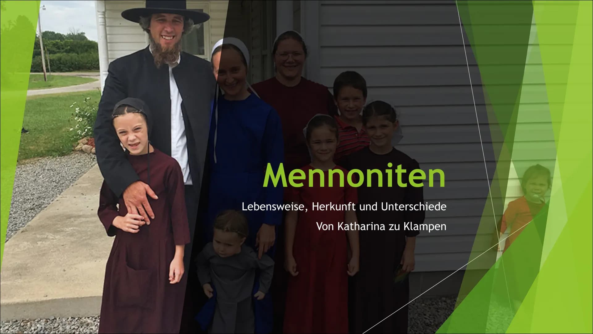 Mennoniten
Lebensweise, Herkunft und Unterschiede
Von Katharina zu Klampen ■
Themen:
1. Reformationszeit
2. Weitere Entwicklung
■
Abstammung