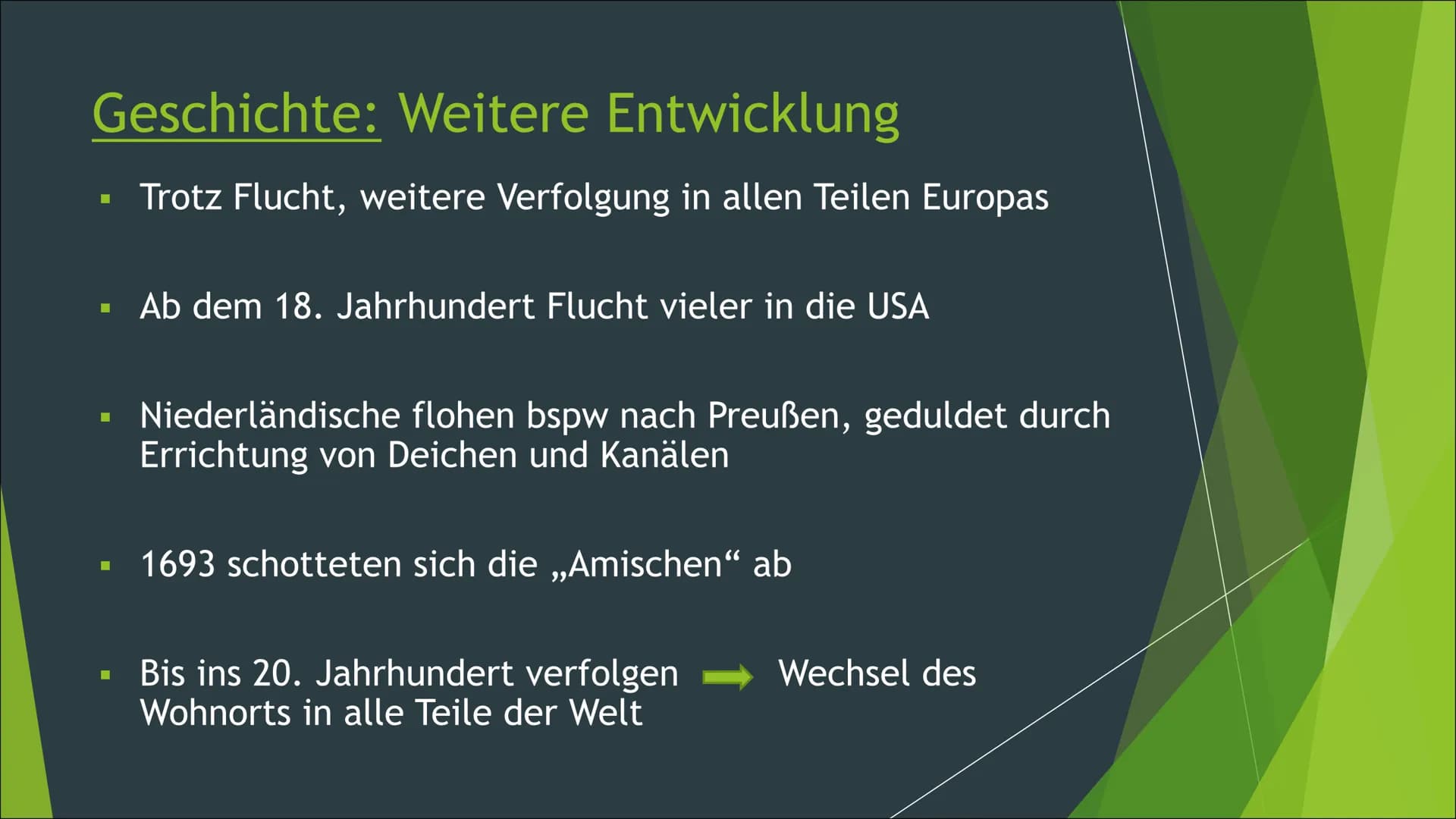 Mennoniten
Lebensweise, Herkunft und Unterschiede
Von Katharina zu Klampen ■
Themen:
1. Reformationszeit
2. Weitere Entwicklung
■
Abstammung