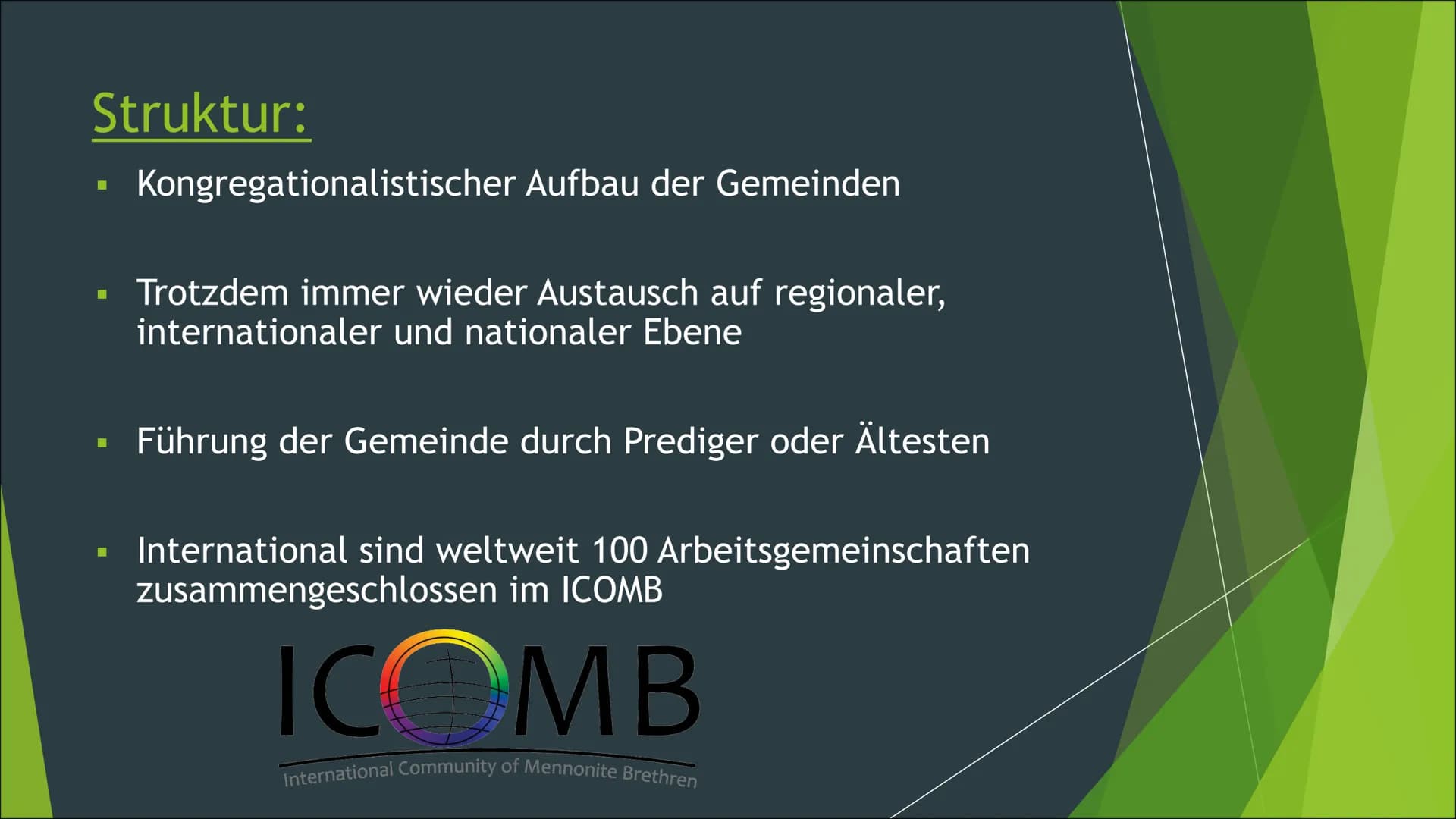 Mennoniten
Lebensweise, Herkunft und Unterschiede
Von Katharina zu Klampen ■
Themen:
1. Reformationszeit
2. Weitere Entwicklung
■
Abstammung