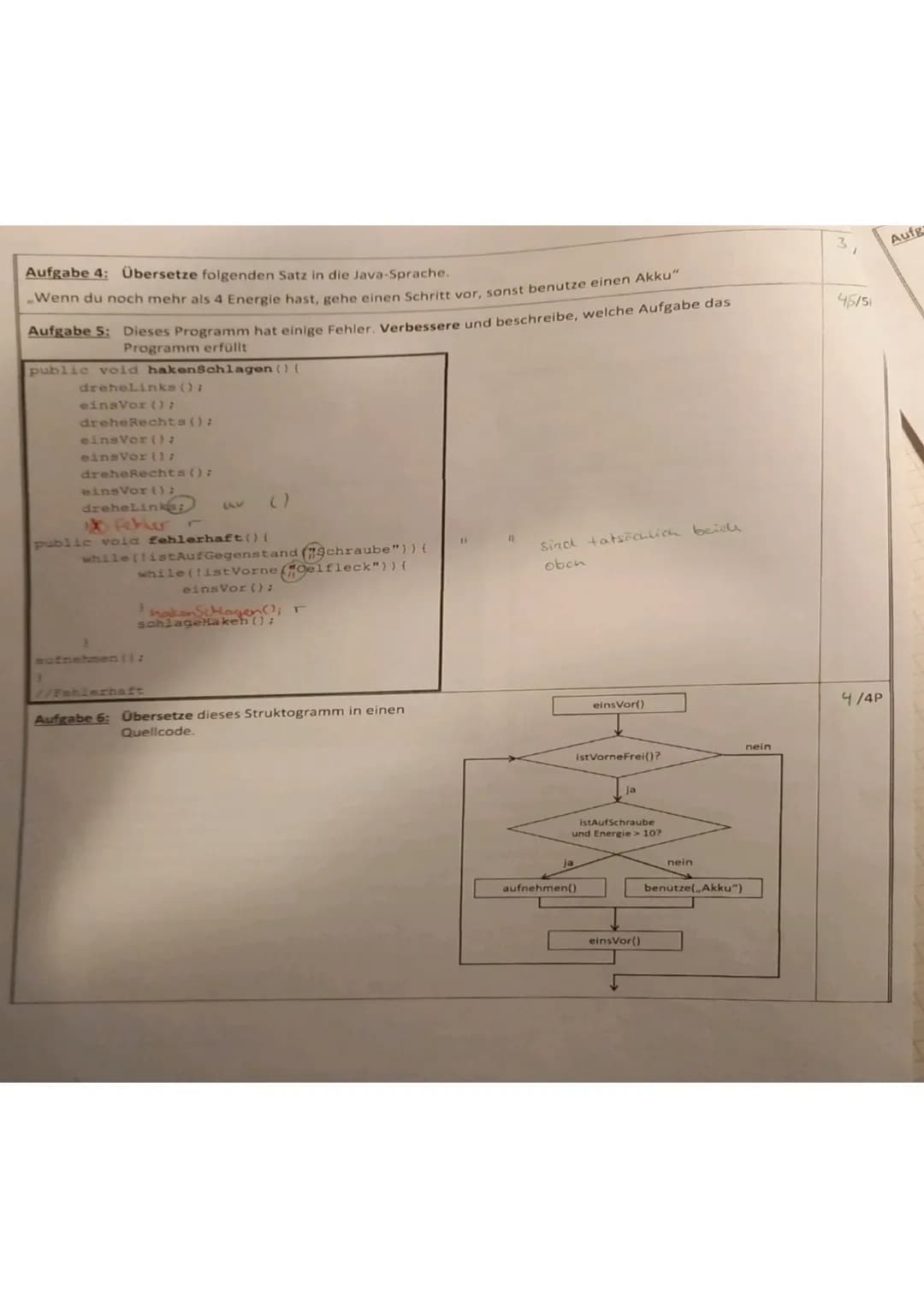 INFORMATIKKLA
Datum: 10.1.2
Meine mündliche Selbsteinschätzung:
Aufgabe 1: Erläutere folgende Begriffe aus der objektorientierten Programmie