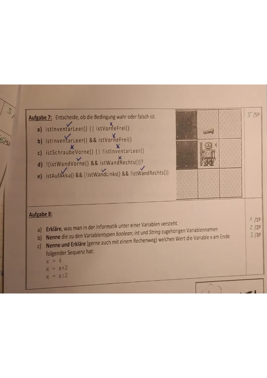 INFORMATIKKLA
Datum: 10.1.2
Meine mündliche Selbsteinschätzung:
Aufgabe 1: Erläutere folgende Begriffe aus der objektorientierten Programmie