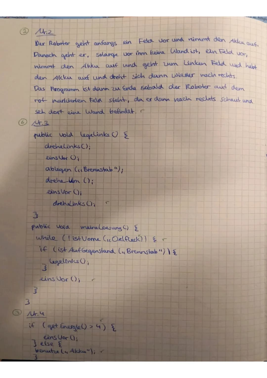 INFORMATIKKLA
Datum: 10.1.2
Meine mündliche Selbsteinschätzung:
Aufgabe 1: Erläutere folgende Begriffe aus der objektorientierten Programmie