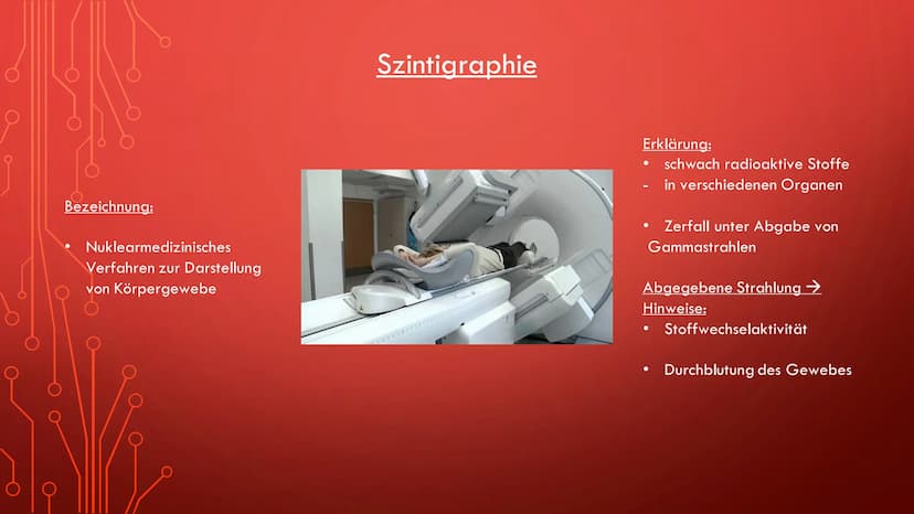 Radioaktivität in der Medizin
Röntgenstrahlung
Diagnostik
Therapie
Sterilisation
Diagnostik Allgemeine Informationen:
●
Oft bei der Schilddr