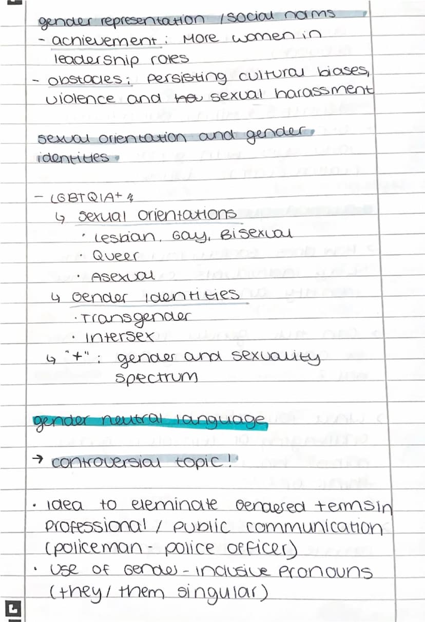 --- OCR Start ---
C
Bender and identity
gender and sex definition
sex male/female/intersex
4 biobgical and physiological
characteristics
4 c