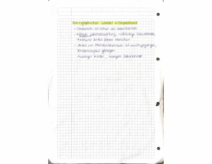 SOZIALKUNDE-KURSARBEIT 02.11.2020
Lernzettel 1
Demographischer Wandel und folgen
Demokratie in Gefahr
-Themen der älteren werden bedeutsamer