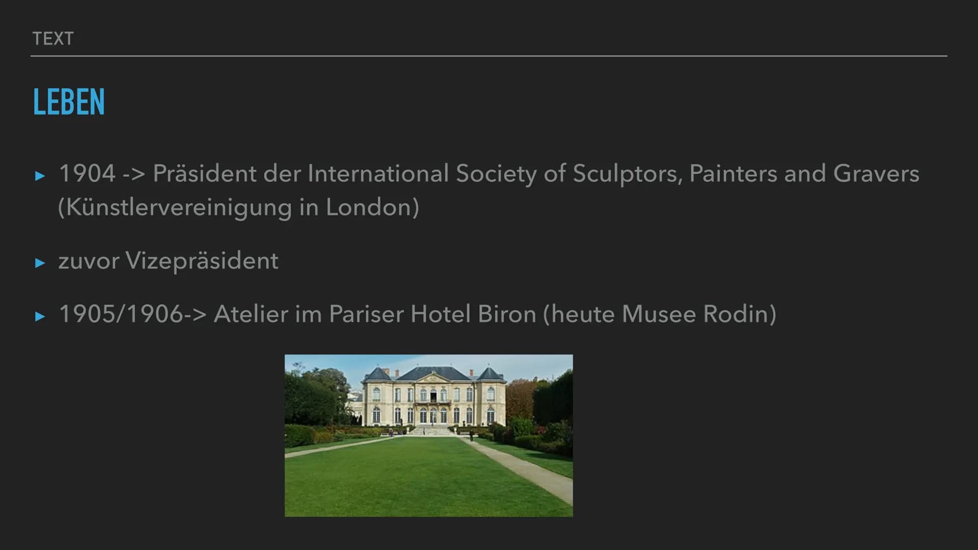 YUSRA SAIDI, Q1
LEBEN UND WERKE VOM BILDHAUER
AUGUSTE RODIN TEXT
STECKBRIEF
▸ Name: François-Auguste-René
Rodin
► Geboren: 12 November 1840 