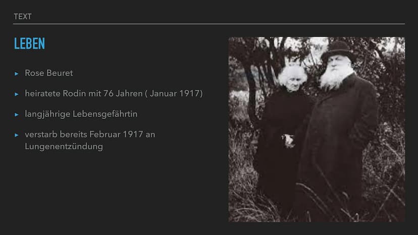 YUSRA SAIDI, Q1
LEBEN UND WERKE VOM BILDHAUER
AUGUSTE RODIN TEXT
STECKBRIEF
▸ Name: François-Auguste-René
Rodin
► Geboren: 12 November 1840 
