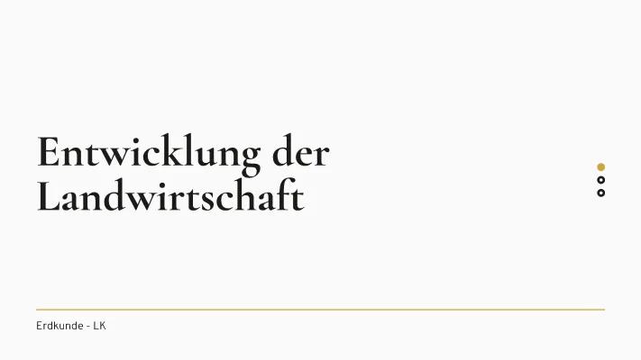 Know Entwicklung der Landwirtschaft  thumbnail