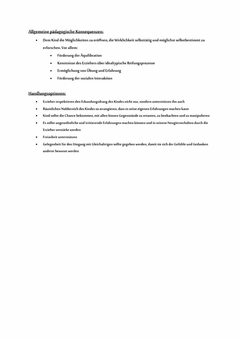 Inhaltlich
Allgemein:
●
●
●
Operation:
●
Kognitive Entwicklung vollzieht sich in Stadien, Stufen oder auch Perioden (strukturierte Ganzheite