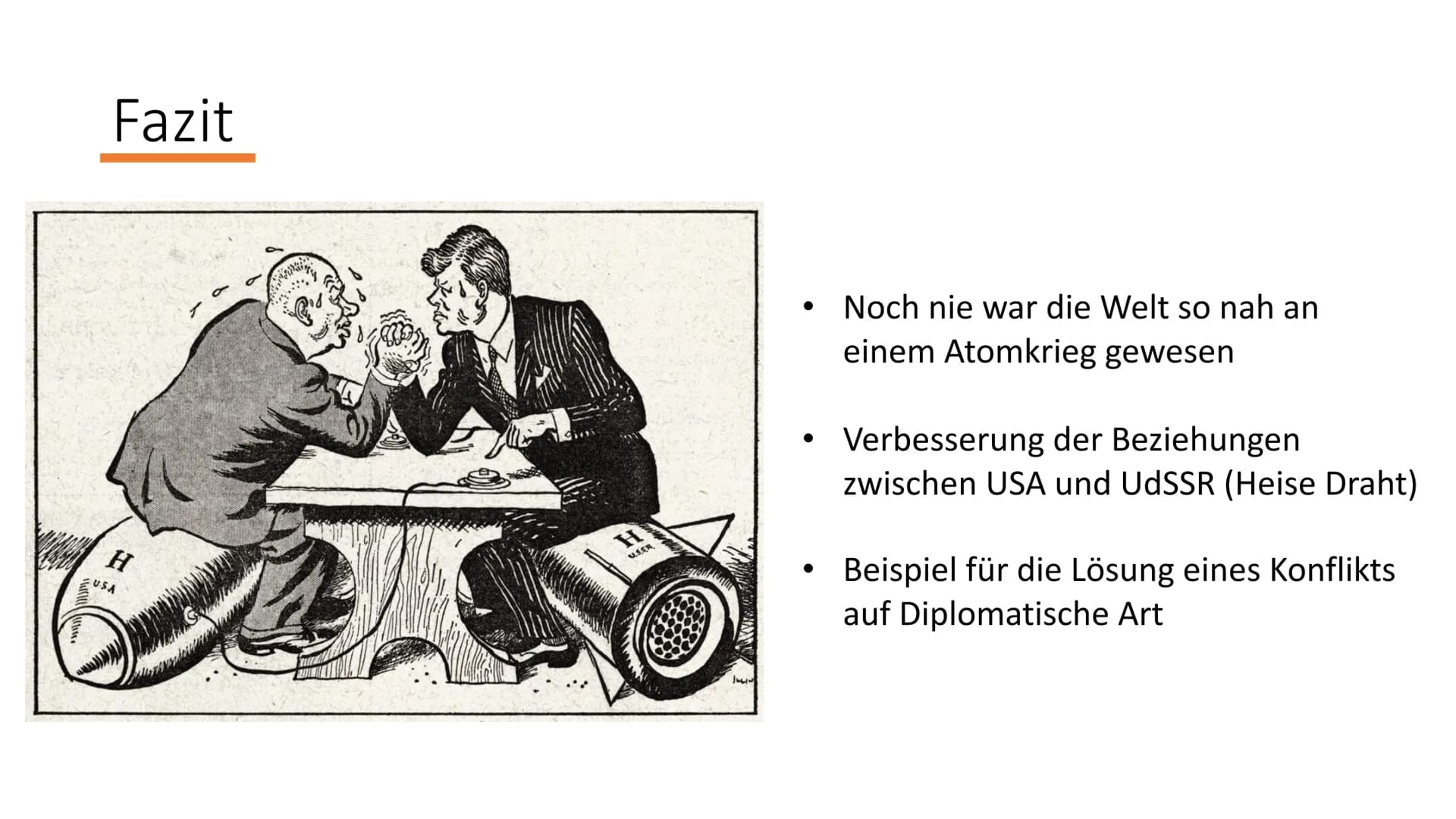 Die Kuba-Krise
1962
Die Welt vor einem Atomkrieg
2 1945 +
1949
1958
1959
Vorgeschichte
1959
• USA und UdSSR als etablierte Weltmächte mit un