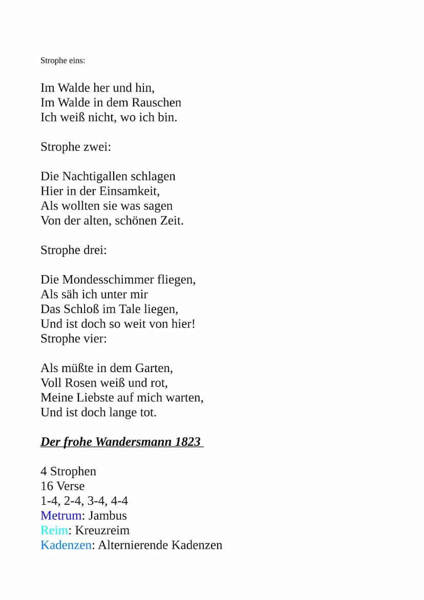 
<p>Joseph Karl Benedikt Freiherr von Eichendorff war einer der bedeutendsten Lyriker und Schriftsteller der deutschen Romantik. Er lebte vo