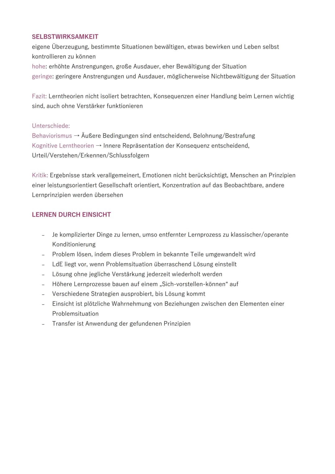 LG 3 LERNTHEORETISCHE ANSÄTZE
DEFINITION LERNEN
Mensch ist Mangelwesen, ohne besondere Fähigkeiten auf die Welt kommen, nur durch Lernen
kan