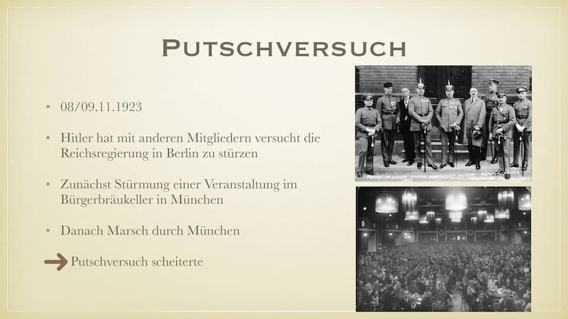 UE
ADOLF HITLER ● Steckbrief
●
●
●
Grundinformationen
Ansichten und Ideologie
Grund für seinen Antisemitismus
Aufstieg zum Führer
Propaganda