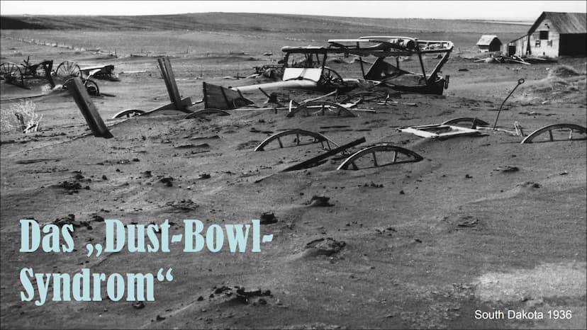 Das ,,Dust-Bowl-
Syndrom"
South Dakota 1936 Gliederung:
1. Namensgebung
2. Dust-Bowl USA
2.1. Ursache
2.2. Folgen
3. Dust-Bowl-Syndrom
3.1. 