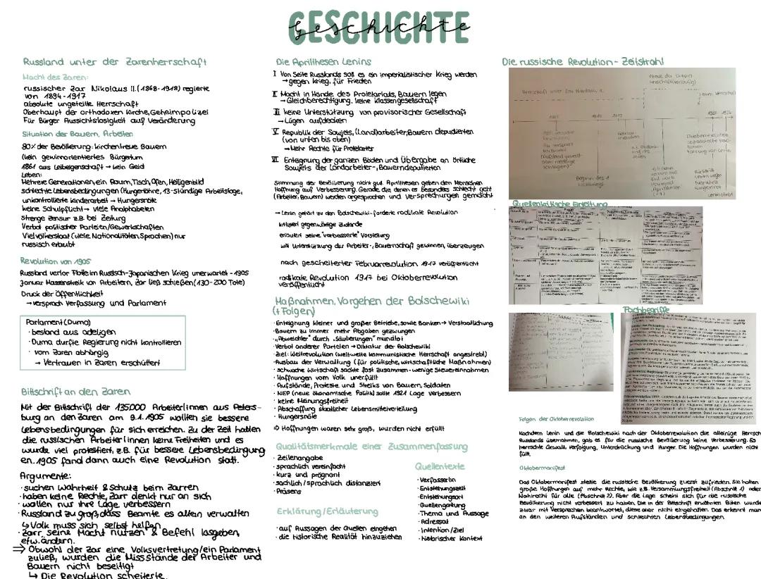  Zarenherrschaft, Russische Revolution 