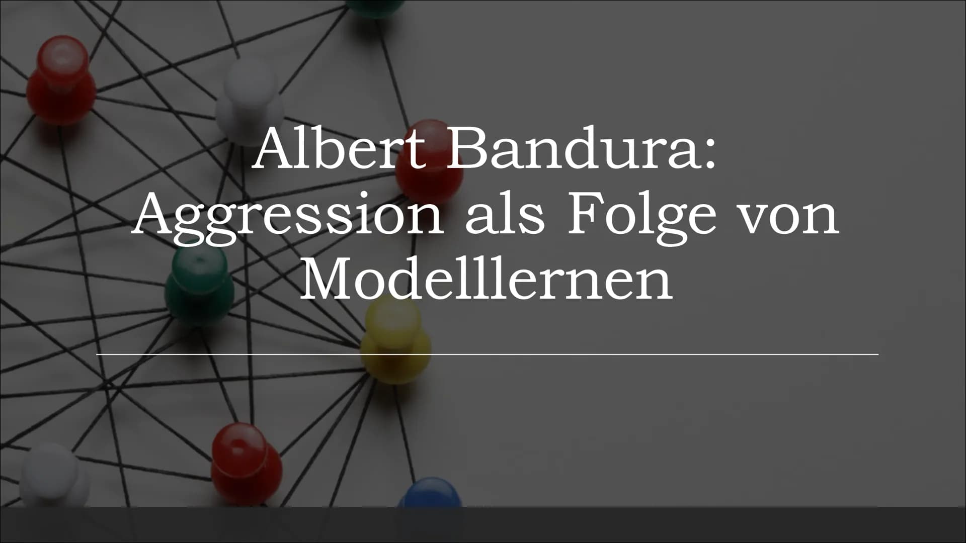 Albert Bandura:
Aggression als Folge von
Modelllernen Gliederung
"Dieses Foto" von Unbekannter Autor ist
lizenziert gemäß CC BY-NC
Albert Ba