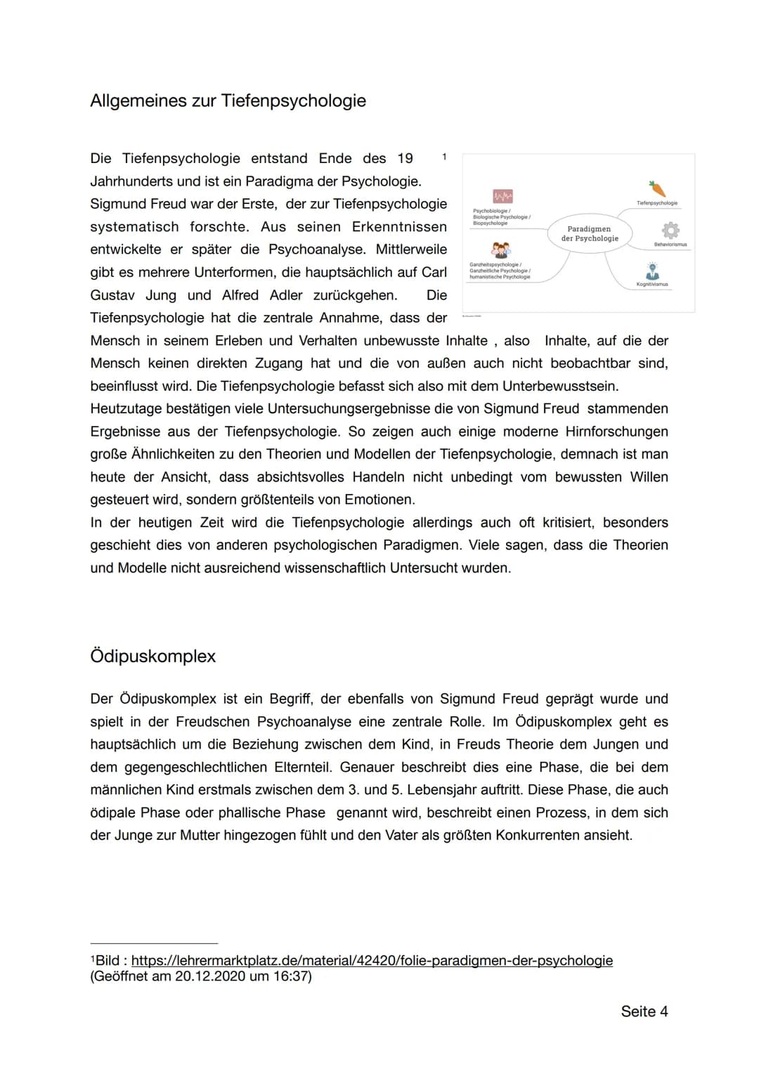 Die Tiefenpsychologie
Seite 1 Inhaltsverzeichnis mit Angabe der Seite
Die Tiefenpsychologie
1
Inhaltsverzeichnis mit Angabe der Seite
2
Einl