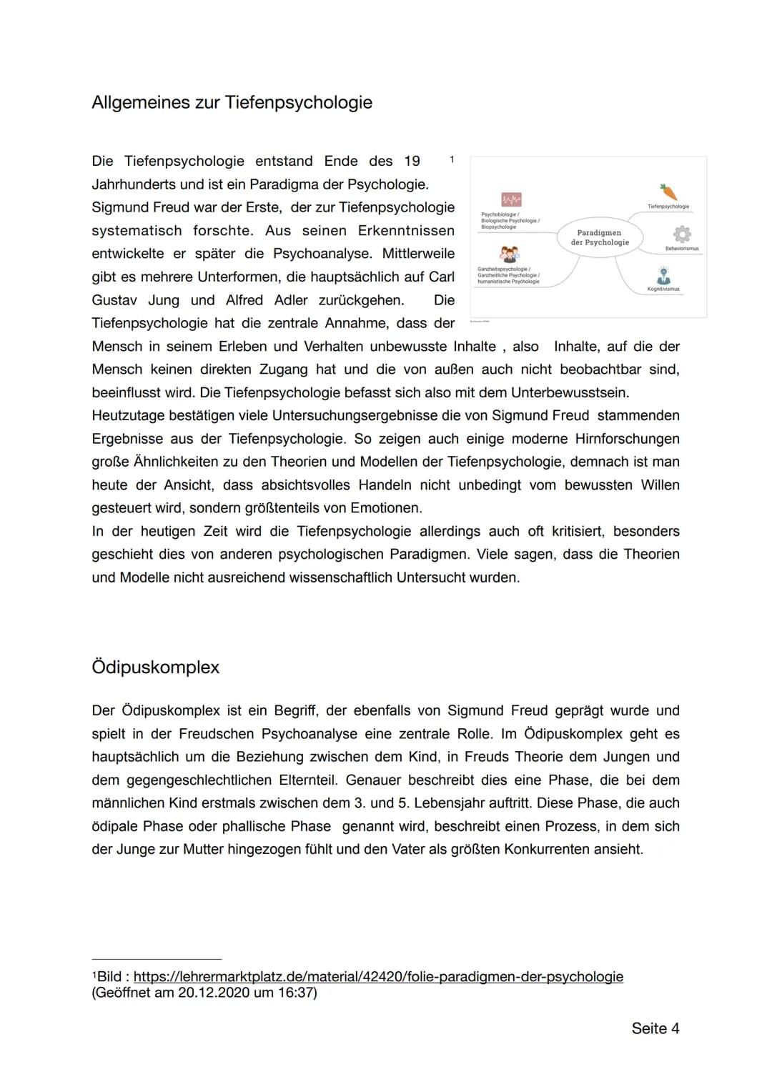 Die Tiefenpsychologie
Seite 1 Inhaltsverzeichnis mit Angabe der Seite
Die Tiefenpsychologie
1
Inhaltsverzeichnis mit Angabe der Seite
2
Einl