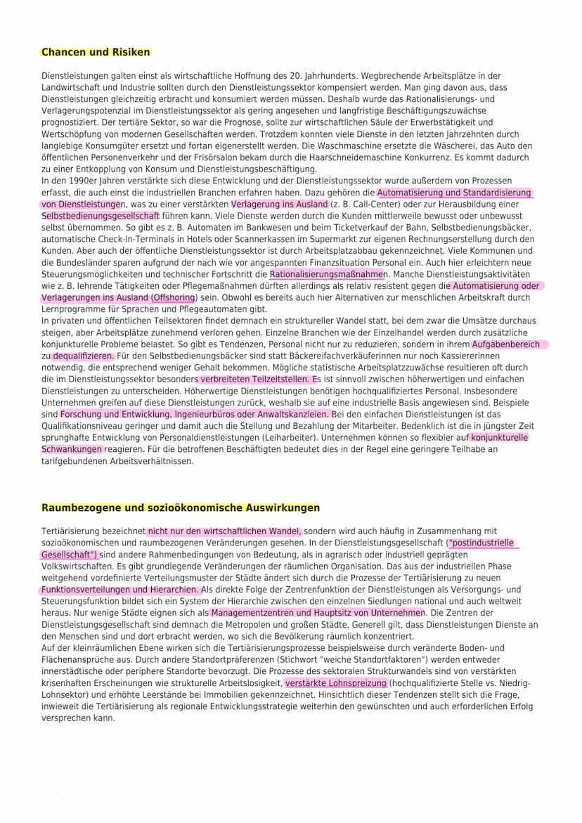 سمند
TERTURISIERUNG
Die Zunahme des Anteils der Beschäftigten in Dienstleistungsberufen bezeichnet man als Tertiärisierung, bei
der umgekehr