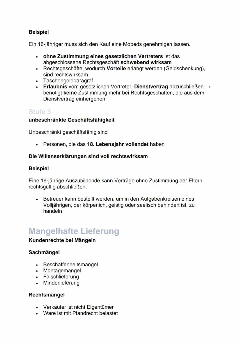 Natürliche & juristische Personen
Natürliche Person
●
●
Juristische Person
●
• juristisches Konstrukt
Klausurvorbereitung
Wirtschaftslehre
●