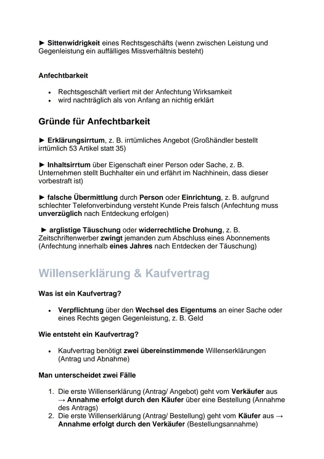 Natürliche & juristische Personen
Natürliche Person
●
●
Juristische Person
●
• juristisches Konstrukt
Klausurvorbereitung
Wirtschaftslehre
●