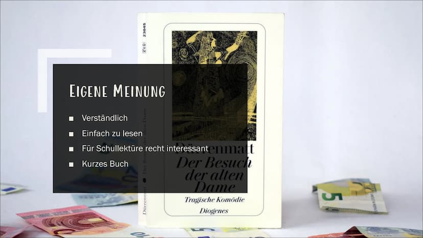 DER BESUCH DER
ALTEN DAME
Friedrich Dürrenmatt
SG 11.1 Laura Wiederkehr
Friedrich
Dürrenmatt
Der Besuch
der alten Dame
Tragische Komödie
Dio