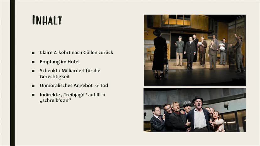 DER BESUCH DER
ALTEN DAME
Friedrich Dürrenmatt
SG 11.1 Laura Wiederkehr
Friedrich
Dürrenmatt
Der Besuch
der alten Dame
Tragische Komödie
Dio
