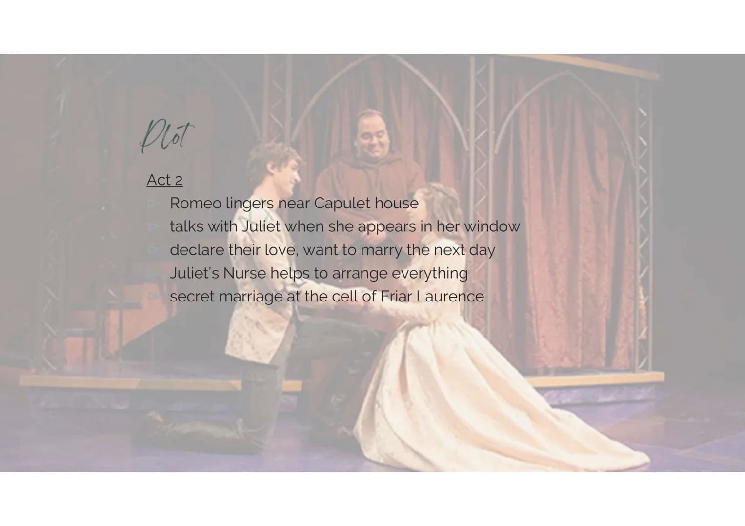 Romeo and Juliet
- a play by William Shakespeare
J. Strauß, L. Jaekel, A. Totzke, C. Delacroix, L. Hamsch Structure
General Information
▷ Ge