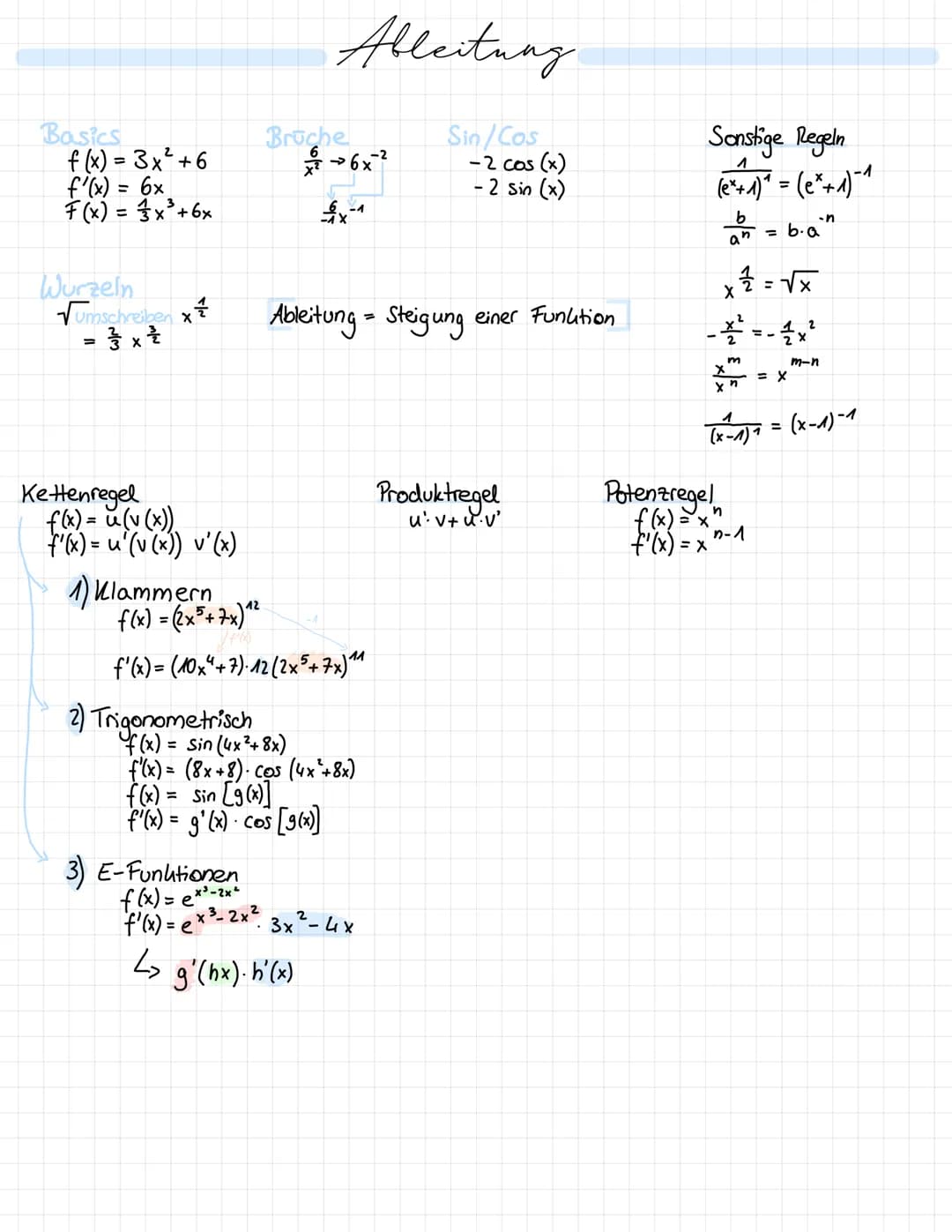 PQ-Formel
- £ ± √ ( € ) ²³ - q
x1//2==
Brüche
1) 4 + 1 = ² + ² == Wenner gleich
2) 4 - 2 = 22 - 2/2 = = = 4 Nenner gleich
5
3) 2 -2=26= 2500