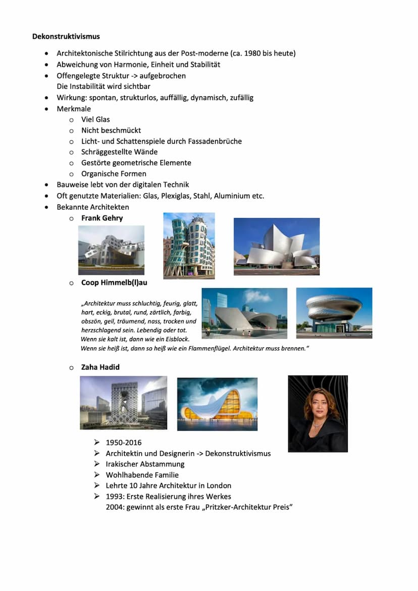 Q3
Architektur
Grundwissen
Architektur (Baukunst)
Architektur ist die ursprüngliche Kunst
Profanbau
dient weltlichen (praktischen/privaten/p