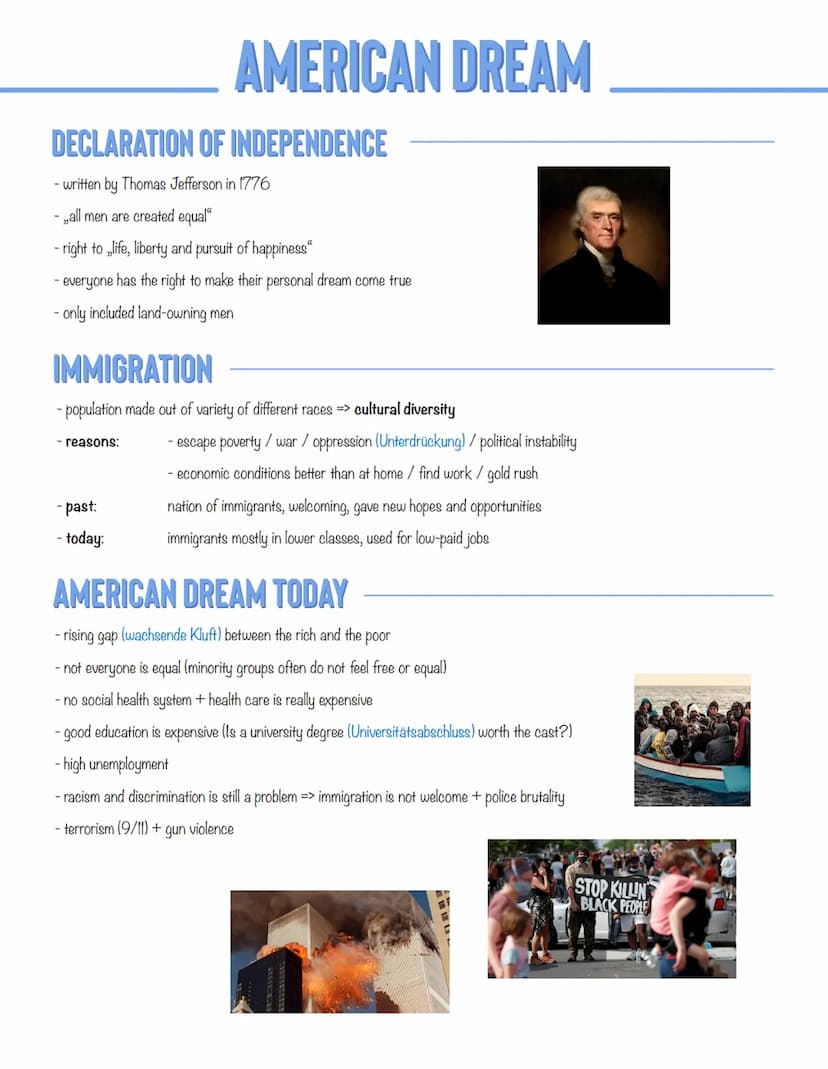 BASIC CONCEPT OF THE AMERICAN DREAM
definition: The American dream is the belief that anyone, regardless of where they were born or what cla