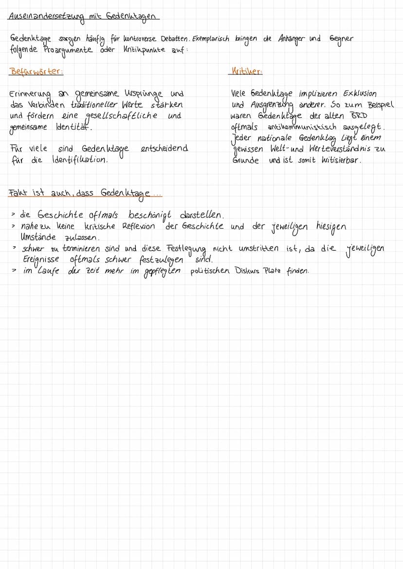 Geschichtskultur und Geschichtsbewusstsein
Geschichtskultur Umgang einer Gesellschaft mit Vergangenheit
Schaffung einer neuen Sicht auf verg