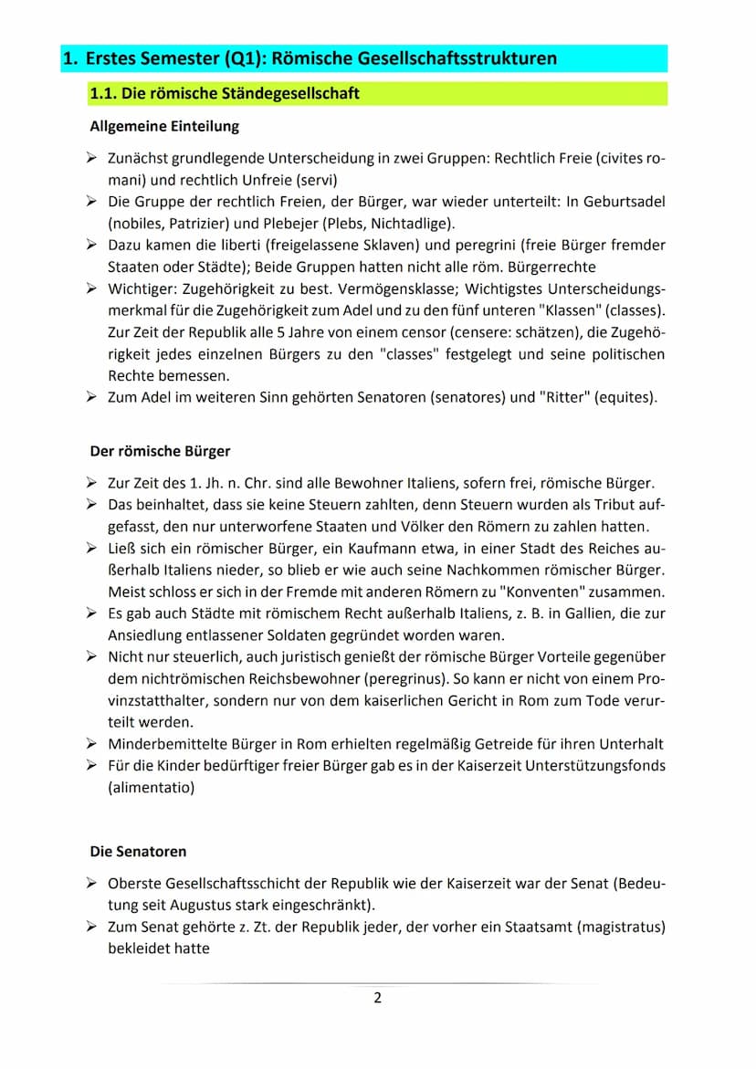 Latein GK
Zusammenfassung für
das Latein-Abitur
Alle prüfungsrelevanten Themen Q1-Q4
Sophie F.
Gymnasium XY Inhaltsverzeichnis
1. Erstes Sem