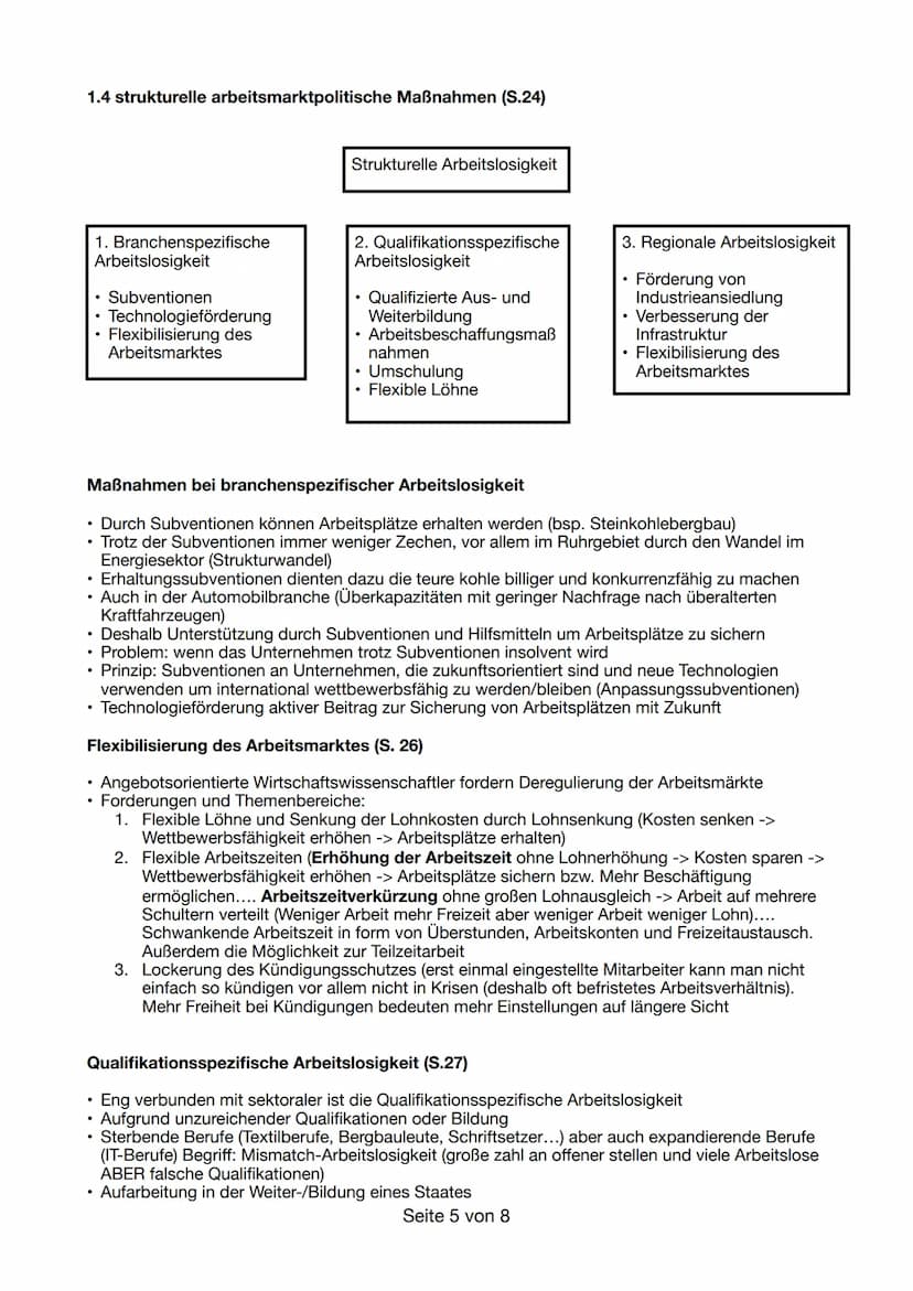 1. Beschäftigung und Einkommen (S. 10-13)
1.1 Strukturelle Ungleichgewichte auf dem Arbeitsmarkt
• Arbeit ist existenzwichtig (Lebensunterha