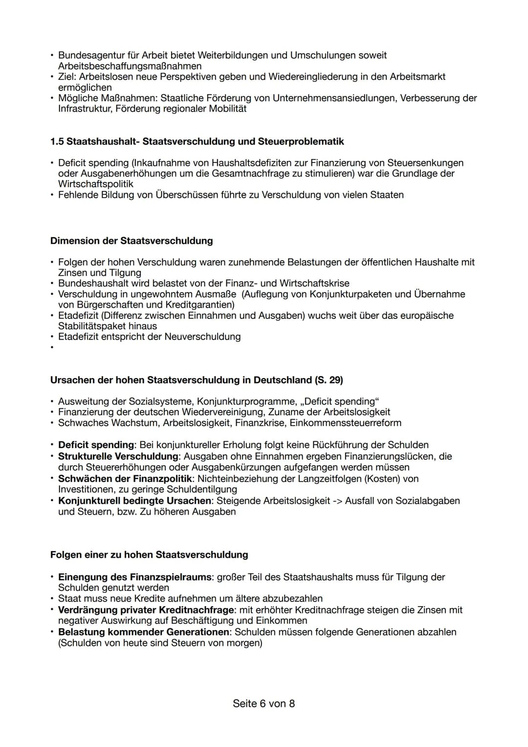 1. Beschäftigung und Einkommen (S. 10-13)
1.1 Strukturelle Ungleichgewichte auf dem Arbeitsmarkt
• Arbeit ist existenzwichtig (Lebensunterha