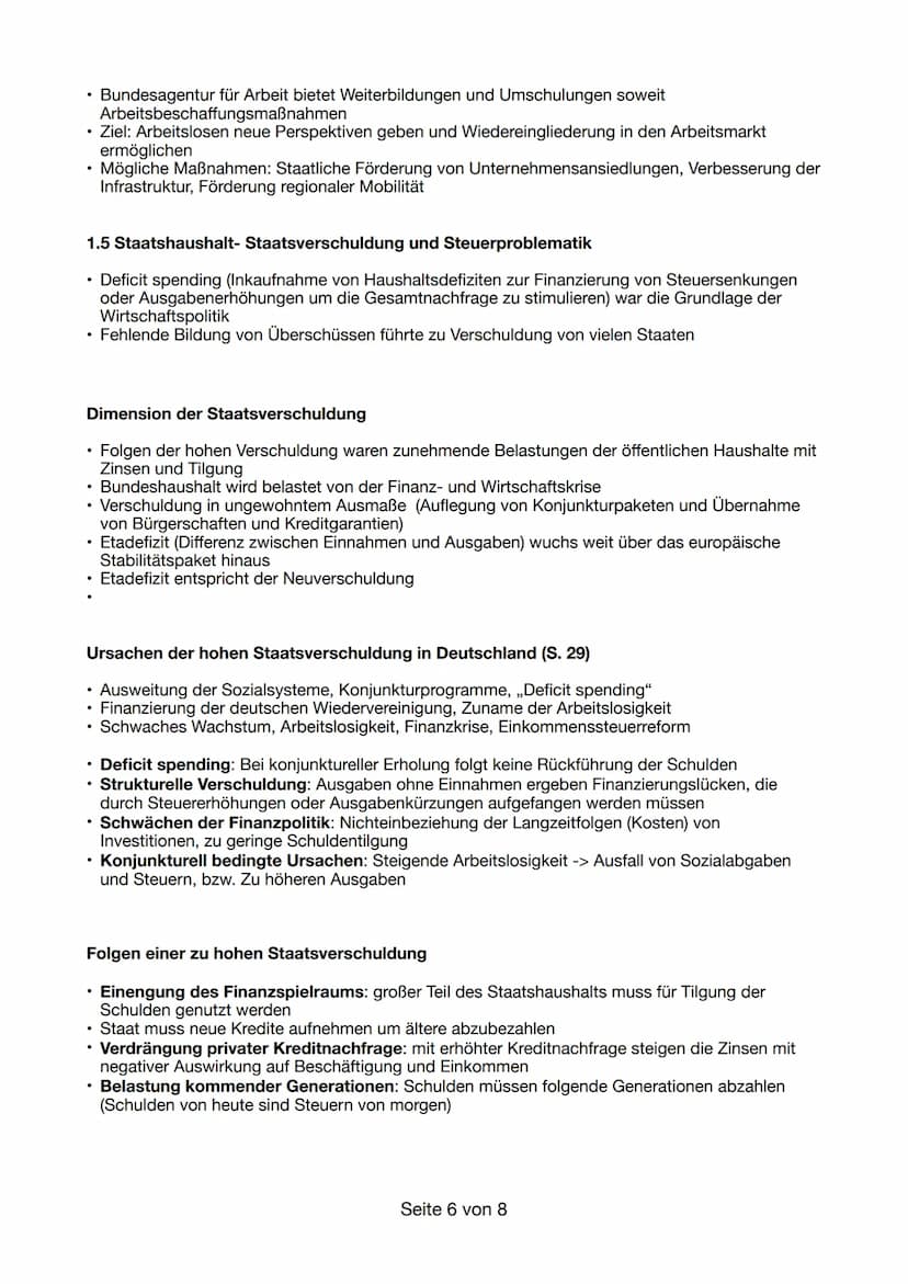 1. Beschäftigung und Einkommen (S. 10-13)
1.1 Strukturelle Ungleichgewichte auf dem Arbeitsmarkt
• Arbeit ist existenzwichtig (Lebensunterha