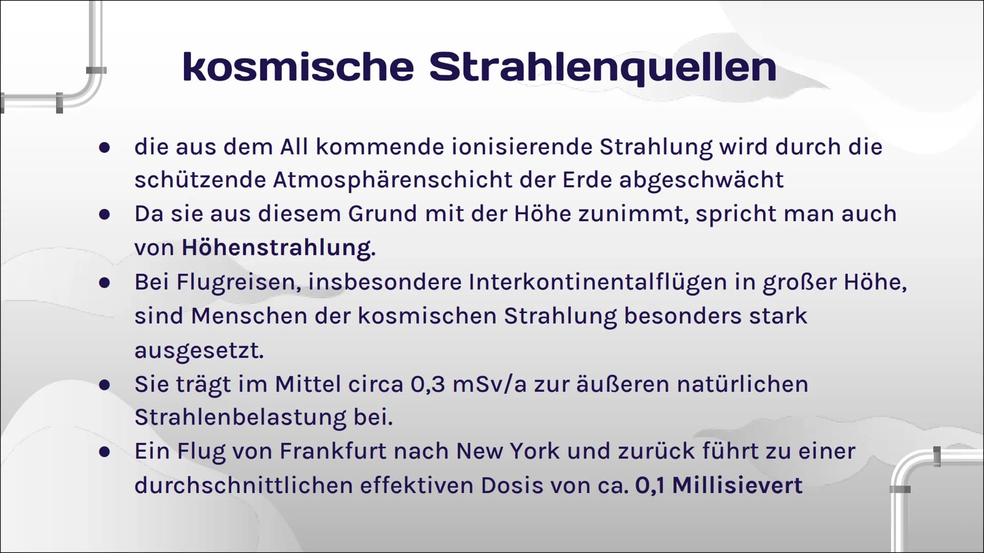 Natürliche
Radioaktivität
Iman Nejmeh 10E
||
III 01
Inhaltsverzeichnis
Was ist natürliche
Radioaktivität?
03 Alpha-/Beta-/
Gammastrahlung
05