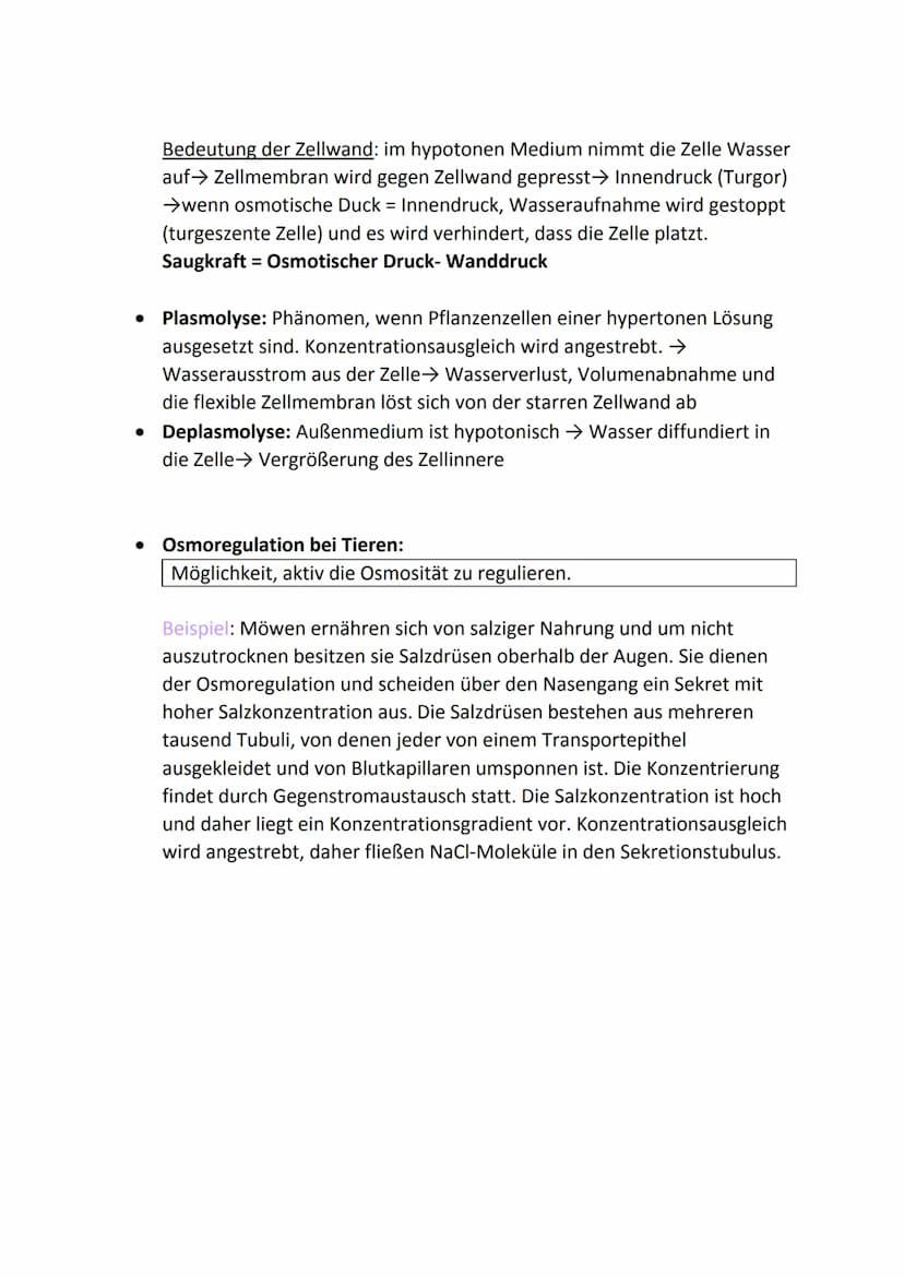 Vorbereitung auf die Bioklausur
Themen:
Biomembran
• Membranmodelle
• Diffusion, Osmose
• Umkehrosmose, Dialyseprinzip
• Osmotische Zustands