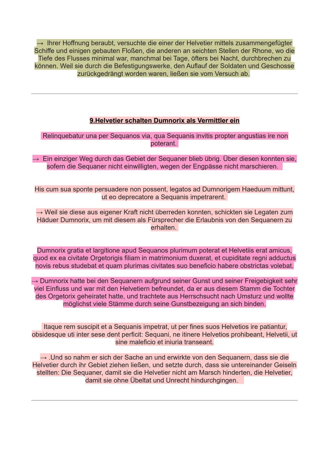 Lernzettel-Latein-2.Klassenarbeit
1-Geographie Galliens
Gallia est omnis divisa in partes tres, quarum unam incolunt Belgae, aliam Aquitani,