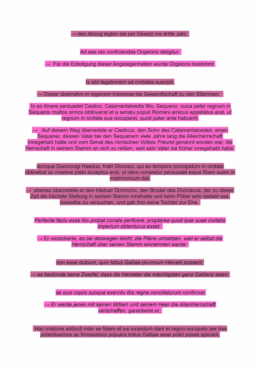 Lernzettel-Latein-2.Klassenarbeit
1-Geographie Galliens
Gallia est omnis divisa in partes tres, quarum unam incolunt Belgae, aliam Aquitani,