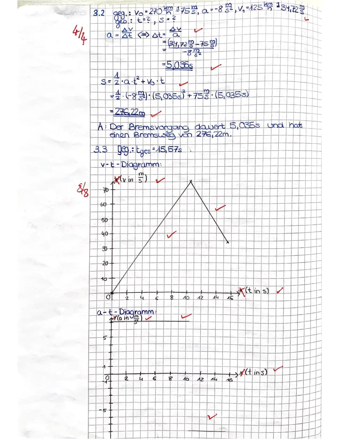 1. Klausur Physik
Aufgabe 1: Ultraschall (5 Punkte)
5
In Luft breitet sich Schall mit einer konstanten Geschwindigkeit von etwa 340 m/s aus.