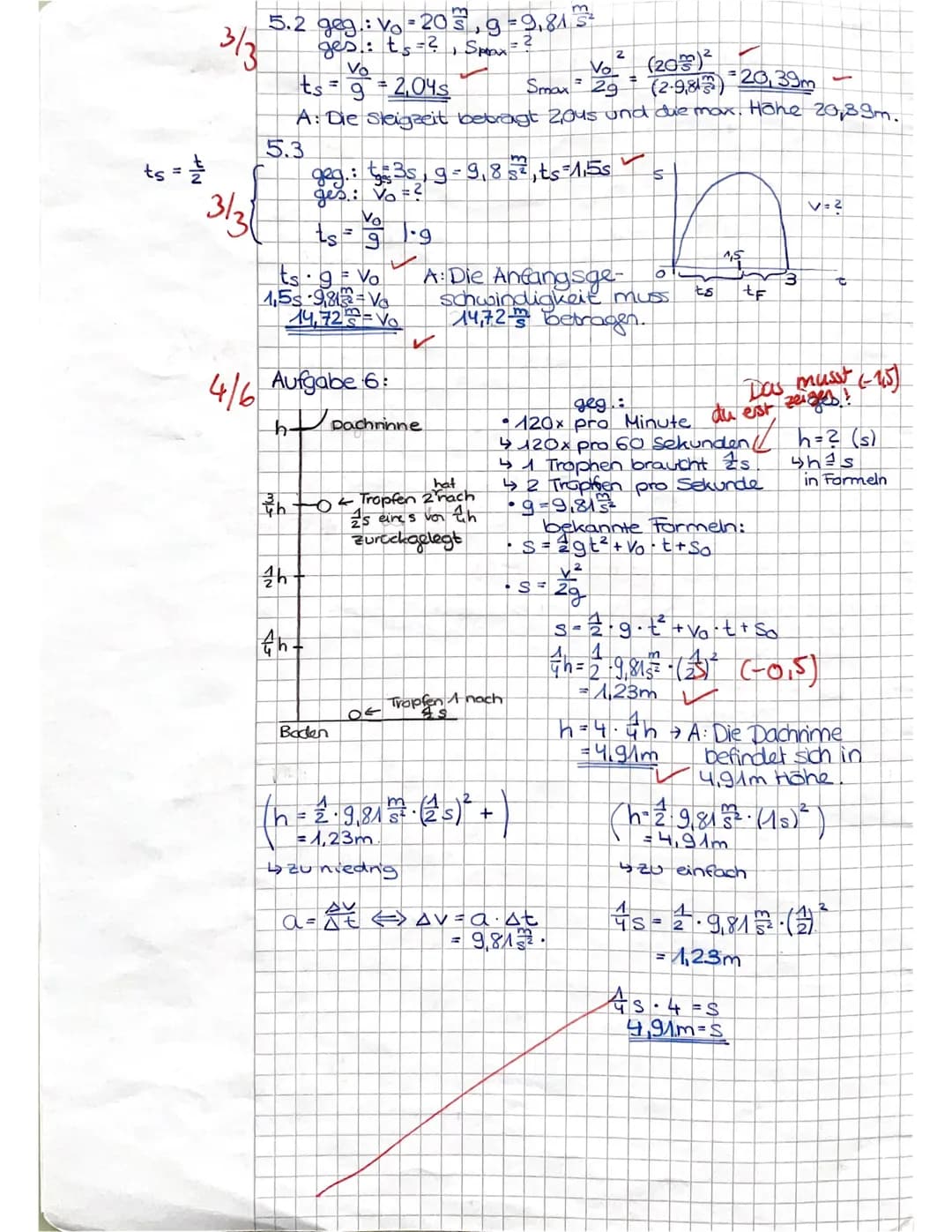 1. Klausur Physik
Aufgabe 1: Ultraschall (5 Punkte)
5
In Luft breitet sich Schall mit einer konstanten Geschwindigkeit von etwa 340 m/s aus.