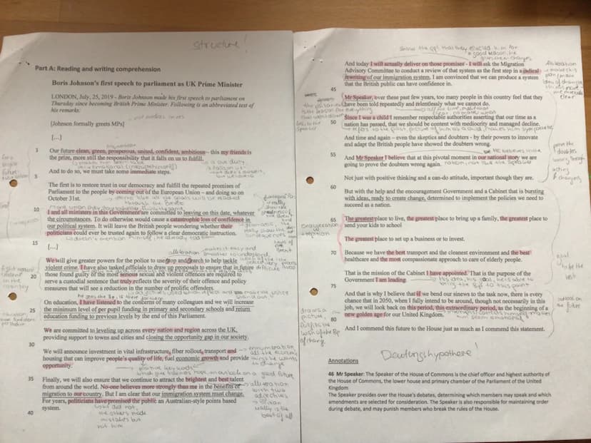 Exam on ,,Isles of Wonder?" -The UK between self-perception
Q1 LK E
and external perspectives.
Assignments:
Part A: Reading and writing comp