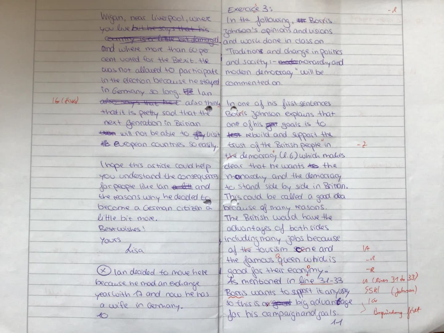 Exam on ,,Isles of Wonder?" -The UK between self-perception
Q1 LK E
and external perspectives.
Assignments:
Part A: Reading and writing comp