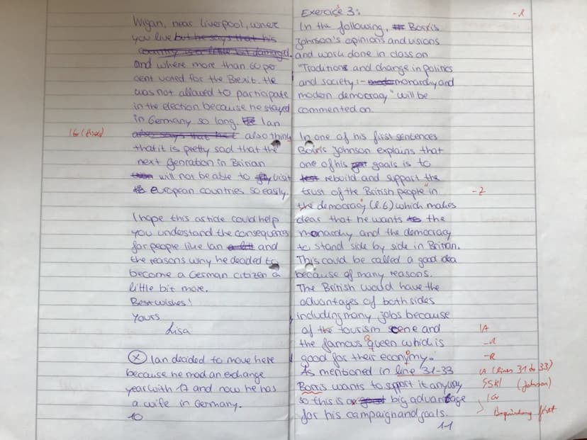 Exam on ,,Isles of Wonder?" -The UK between self-perception
Q1 LK E
and external perspectives.
Assignments:
Part A: Reading and writing comp