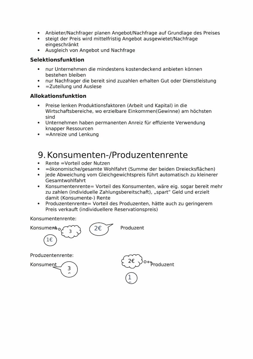 1. Nachfrage
Angebot und Nachfrage regeln den Preis
Nachfrage bei geringerem Preis höher, als bei hohem Preis
denn der Nutzenzuwachs jeder z