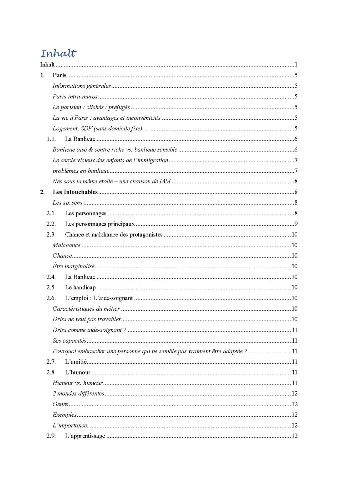 Lernzettel Französisch Abitur Kommunikationsprüfung (BW) 24