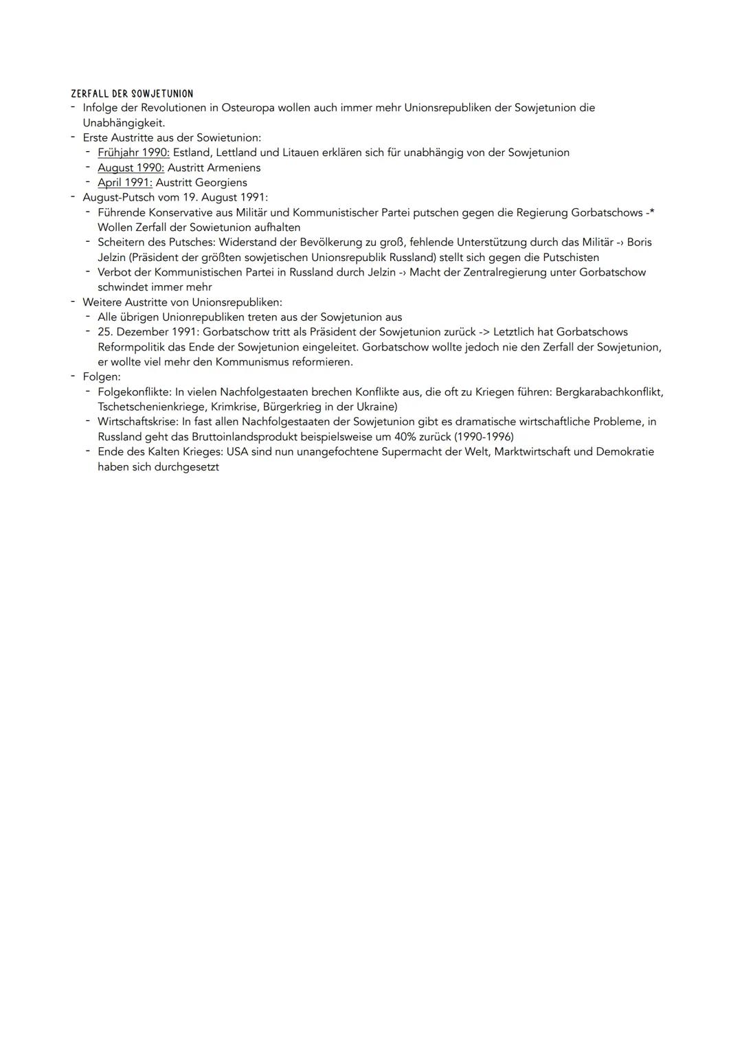 # Niedergang der DDR
Zerfall der Sowjetunion & Zusammenbruch des Ostblocks

DEFINITION
- der Zerfall der Sowjetunion und der Zusammenbruch d