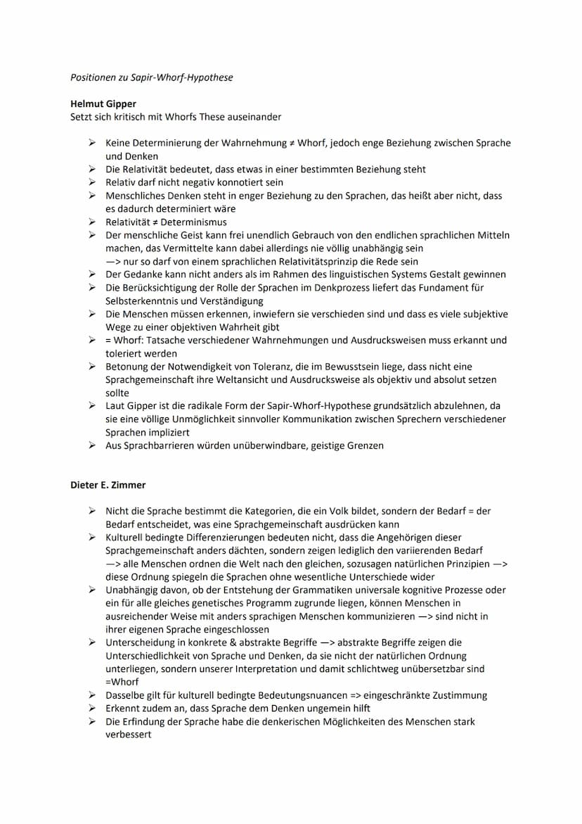 Sprache. Denken. Wirklichkeit
Schon lange wird diskutiert, inwiefern Sprache, Denken und Wirklichkeit von einander abhängig sind
oder ob sie